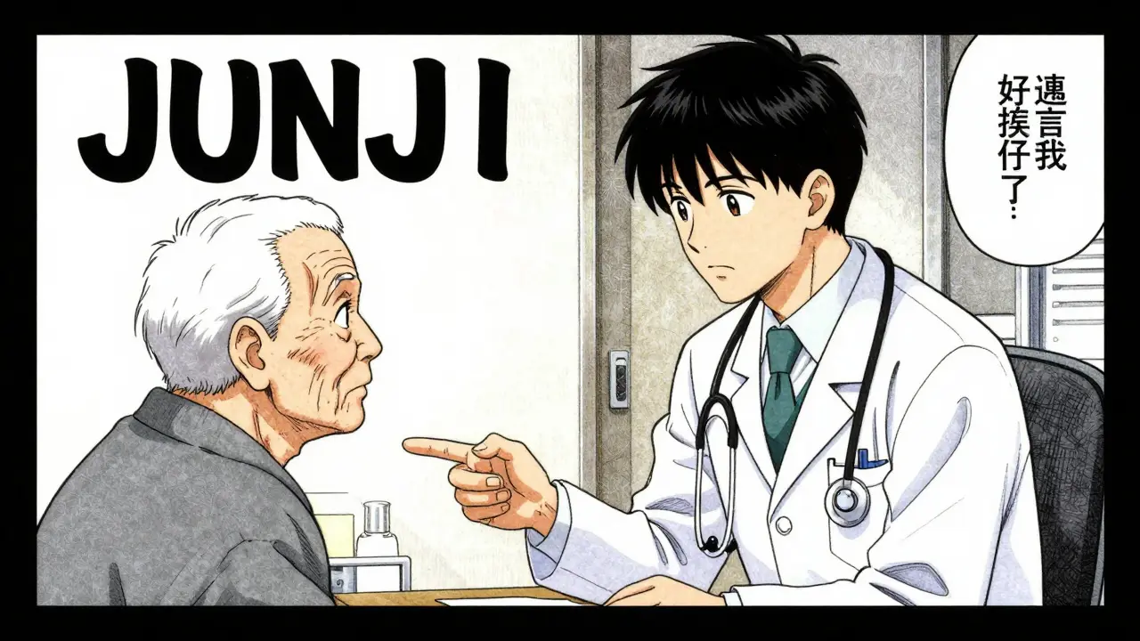 Doctor and senior communicating clearly during a health consultation session.